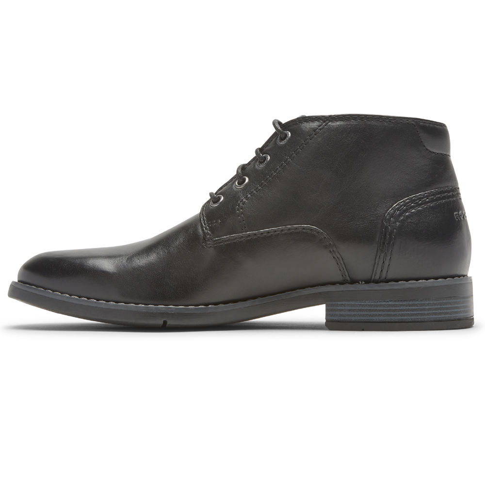 Botas Rockport Hombre Mexico - Colden Chukka Negros - YHLOM9264